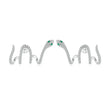 Post Snake Multi-layer Stud Earrings