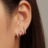 Post Snake Multi-layer Stud Earrings