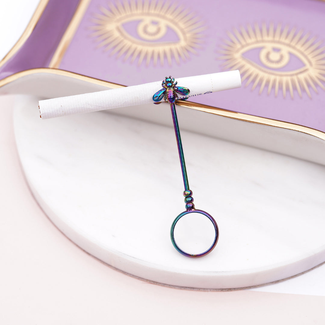 Rainbow Smoke Holder Ring