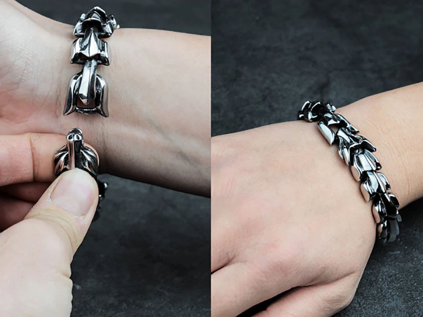 Vintage Dragon Joint Bracelet