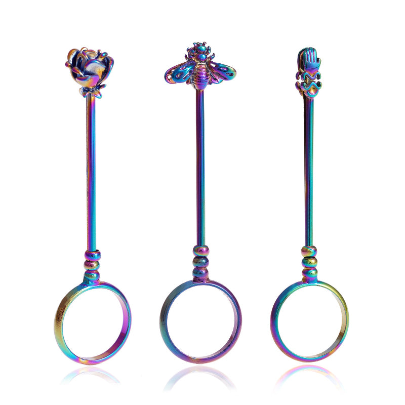 Rainbow Smoke Holder Ring