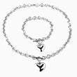 Lustrous Heart Jewelry Set