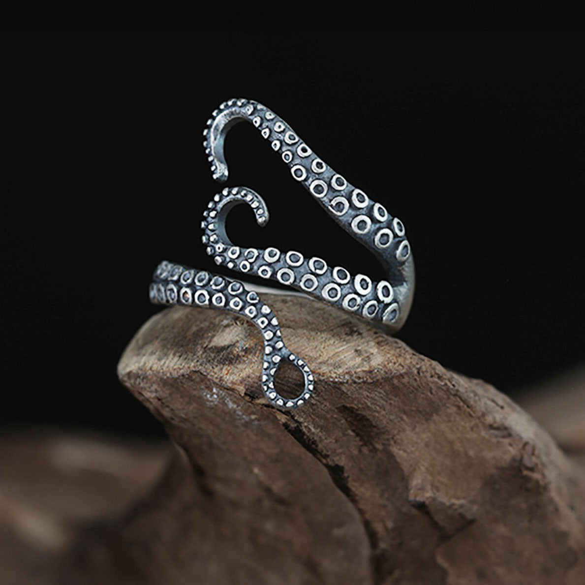 Octopus Tentacle Adjustable Ring
