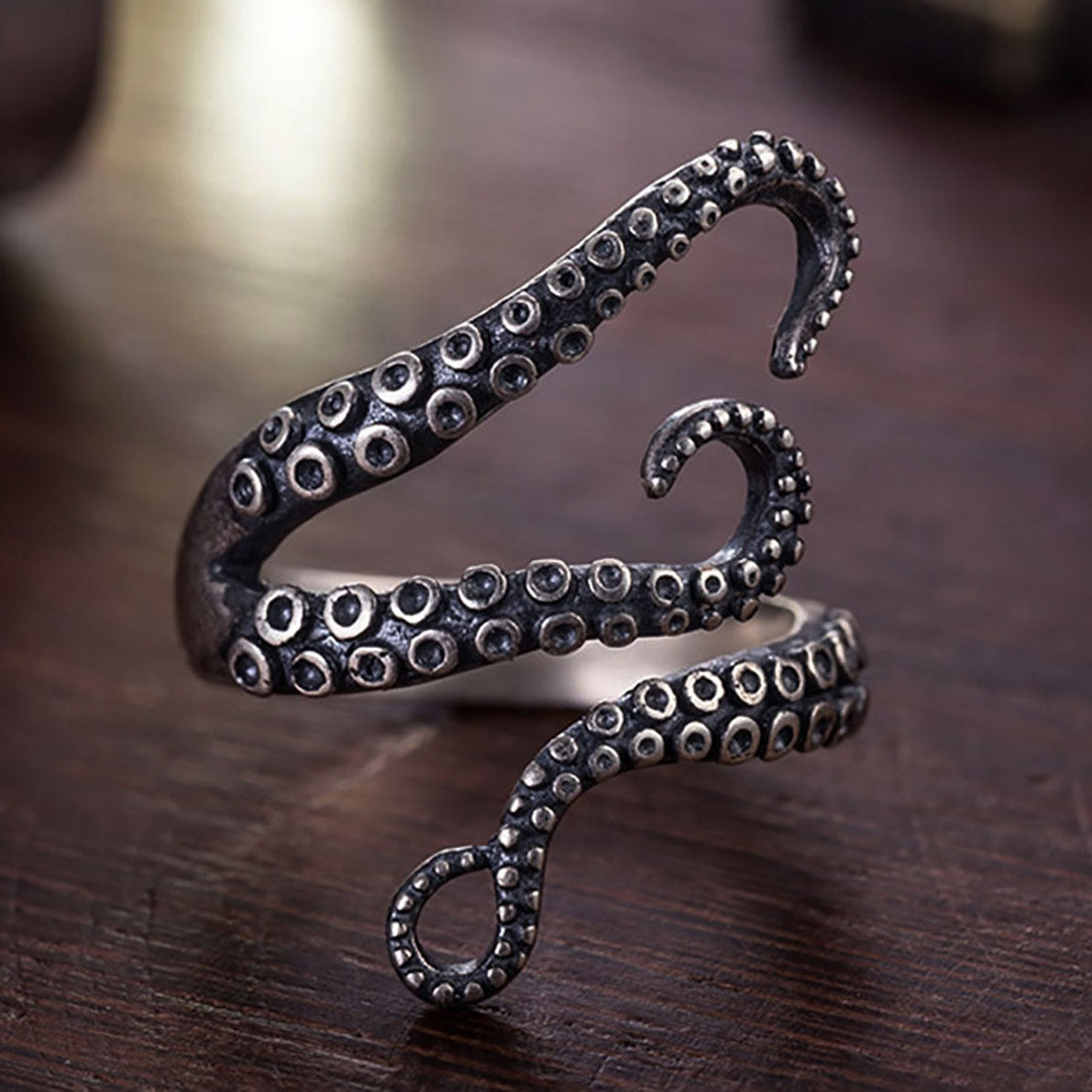 Octopus Tentacle Adjustable Ring