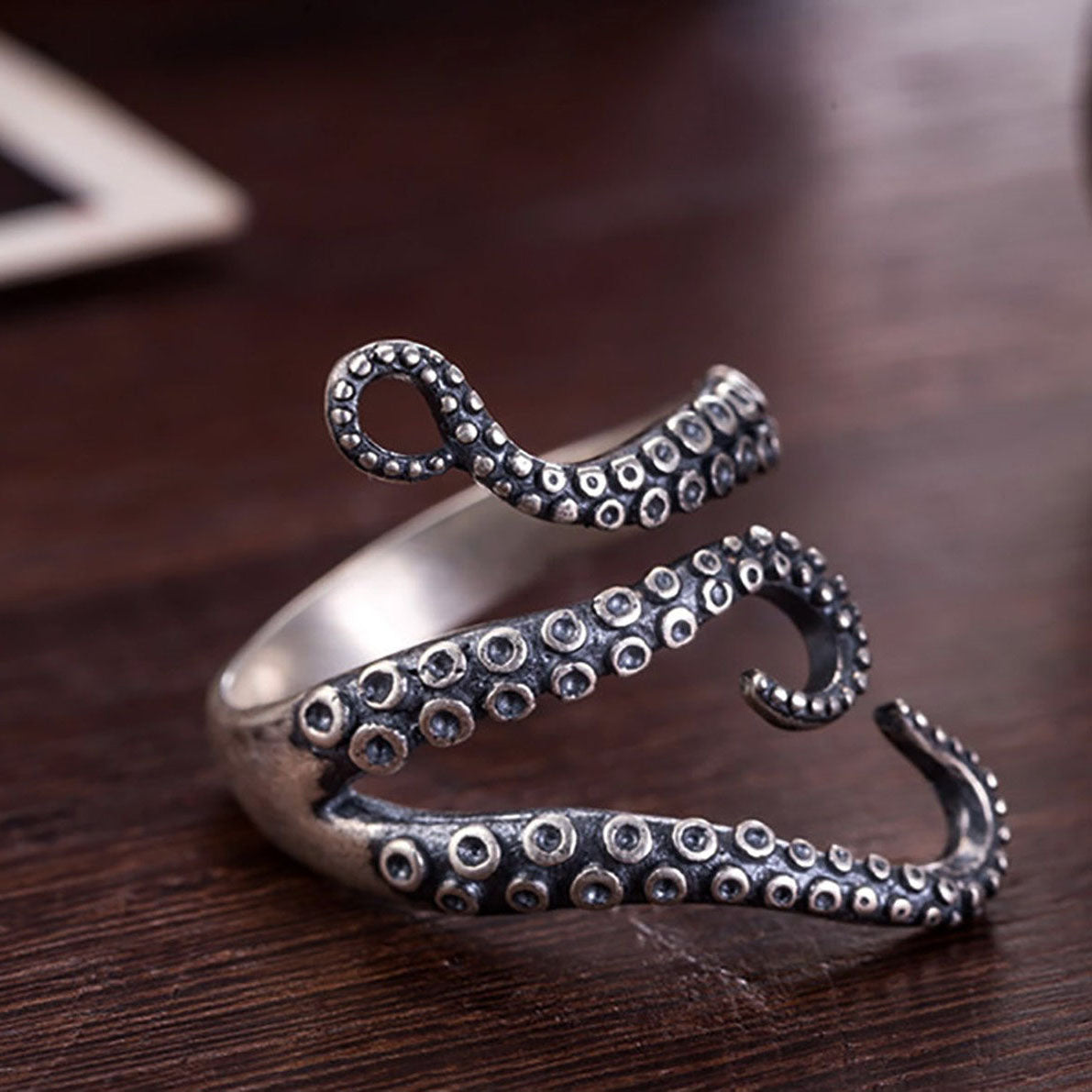 Octopus Tentacle Adjustable Ring