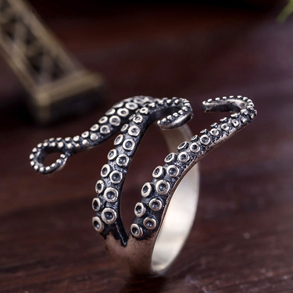 Octopus Tentacle Adjustable Ring