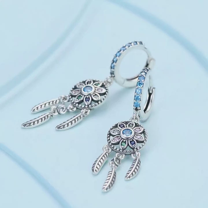 Bohemia Dreamcatcher Hanging Drop Earrings