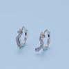 Snake Ear Buckles Inlaid with Green Zirconium