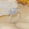 Luxury Rose Sterling Silver Ring