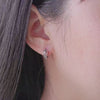 Leaf Ear Buckles Hollow-out Leaves Hoop Earrings