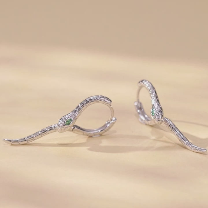 Lovely Black Cat Ear Buckles Hoop Earrings
