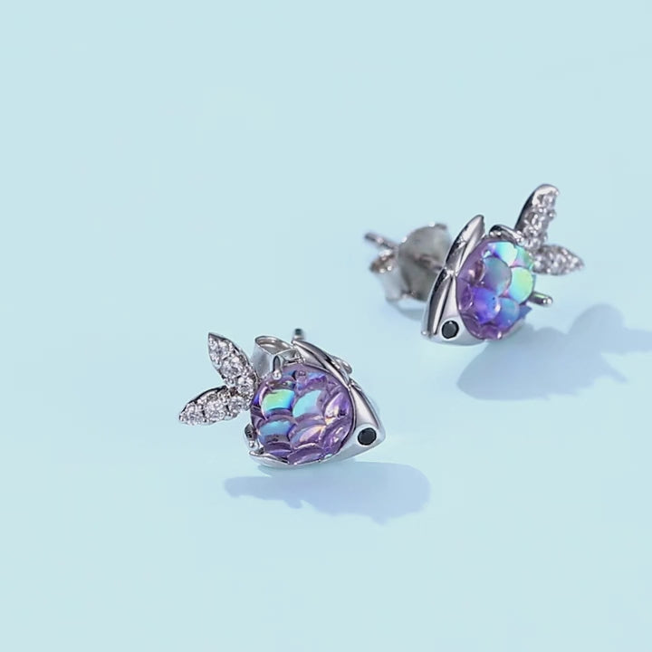 Happy Tropical Little Fish Earring