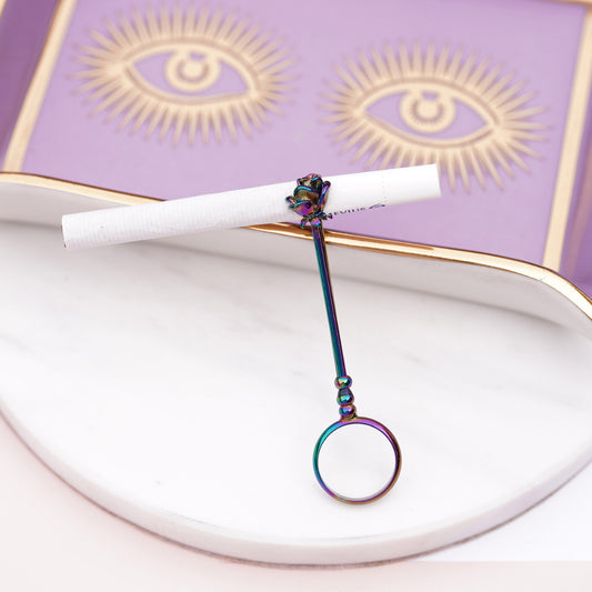 Rainbow Smoke Holder Ring